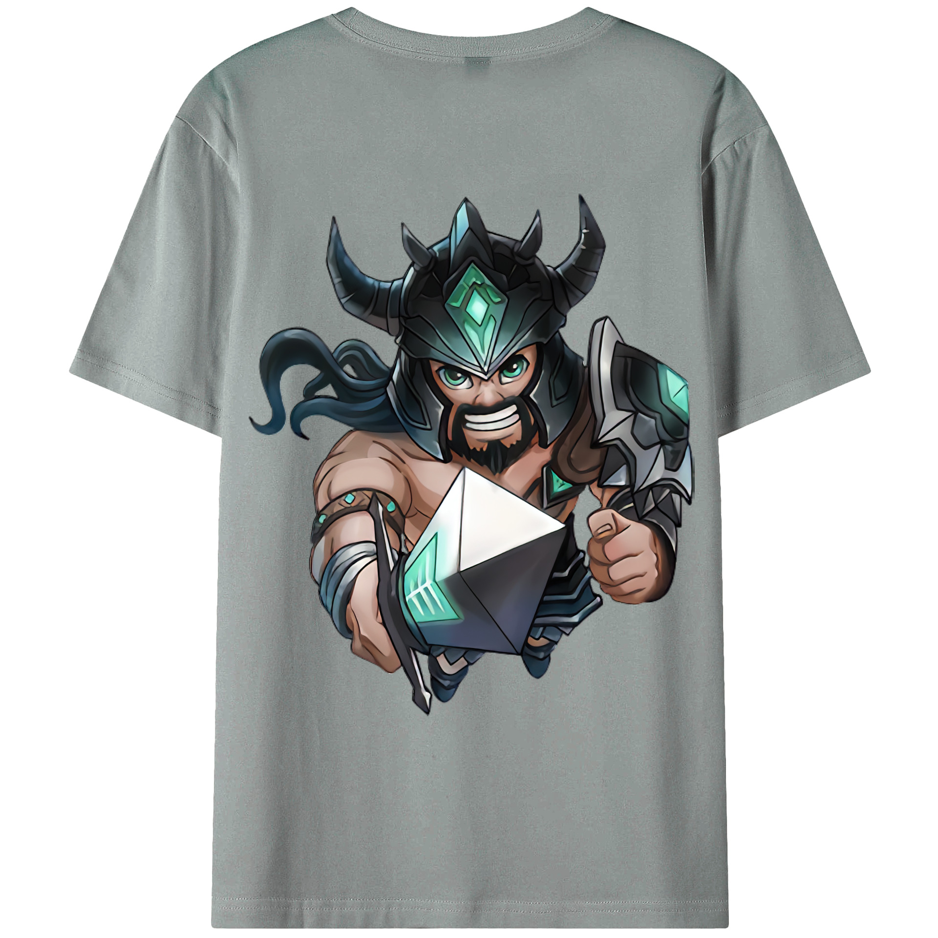 （画像用） リーグ・オブ・レジェンド League of Legends LOL 綿100％ メンズ半袖Tシャツ（バックプリント） 通気性